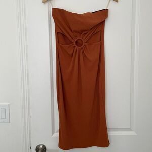 Haley & June Ring Cut Out Ribbed Dress Size L